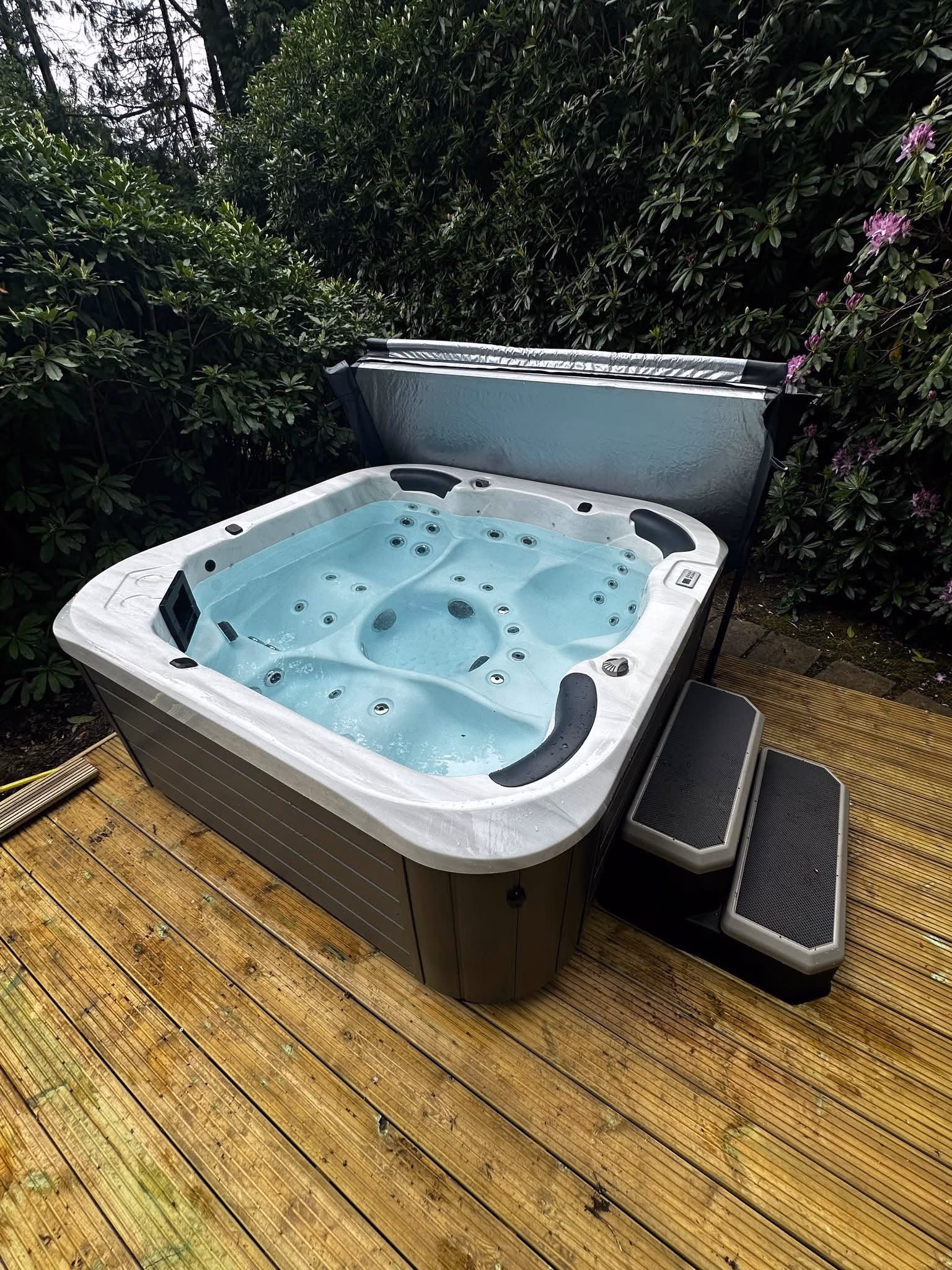 Clean hot tub water and shell after professional care