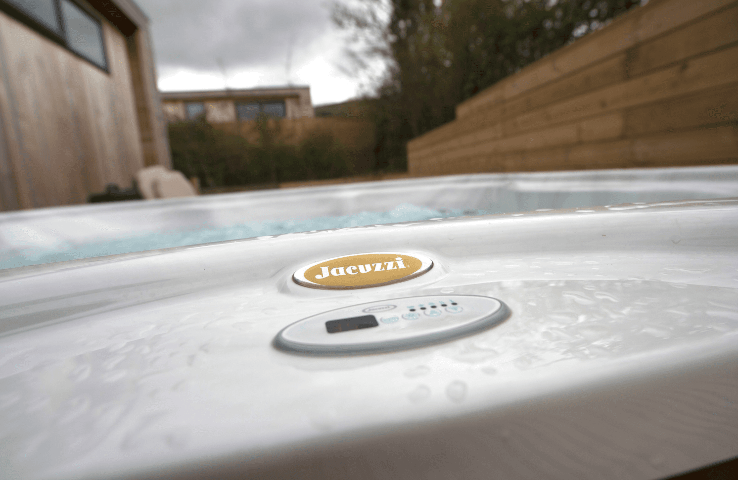 Clean Jacuzzi controls after a J5 Spa Services visit
